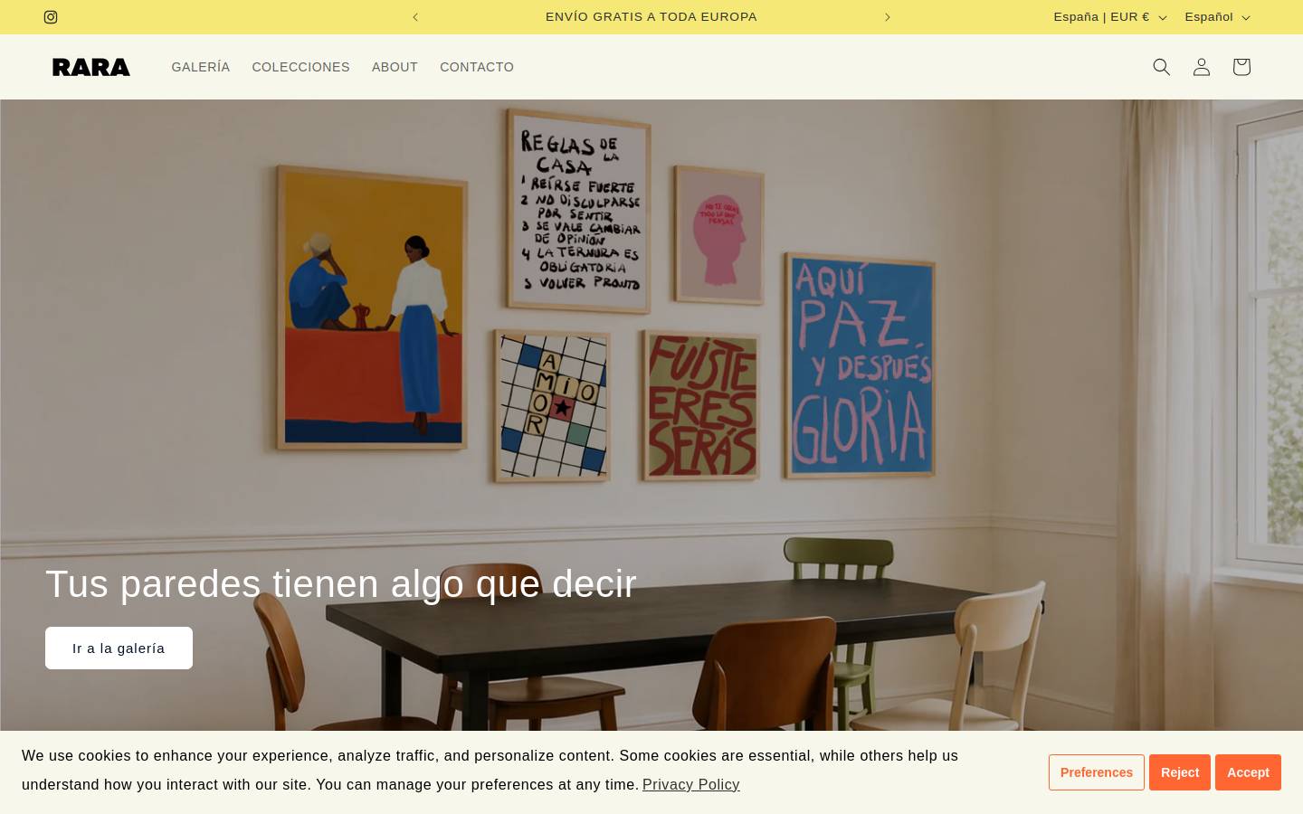 rara-studio.com homepage screenshot
