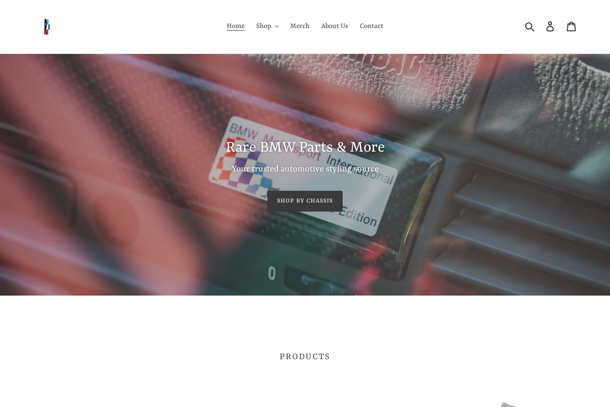 Rare36parts homepage screenshot