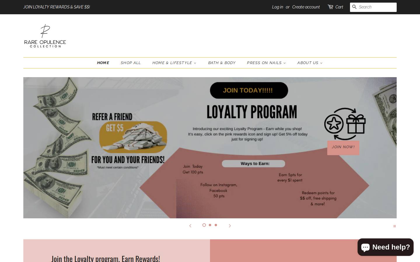 rareopulence.net homepage screenshot