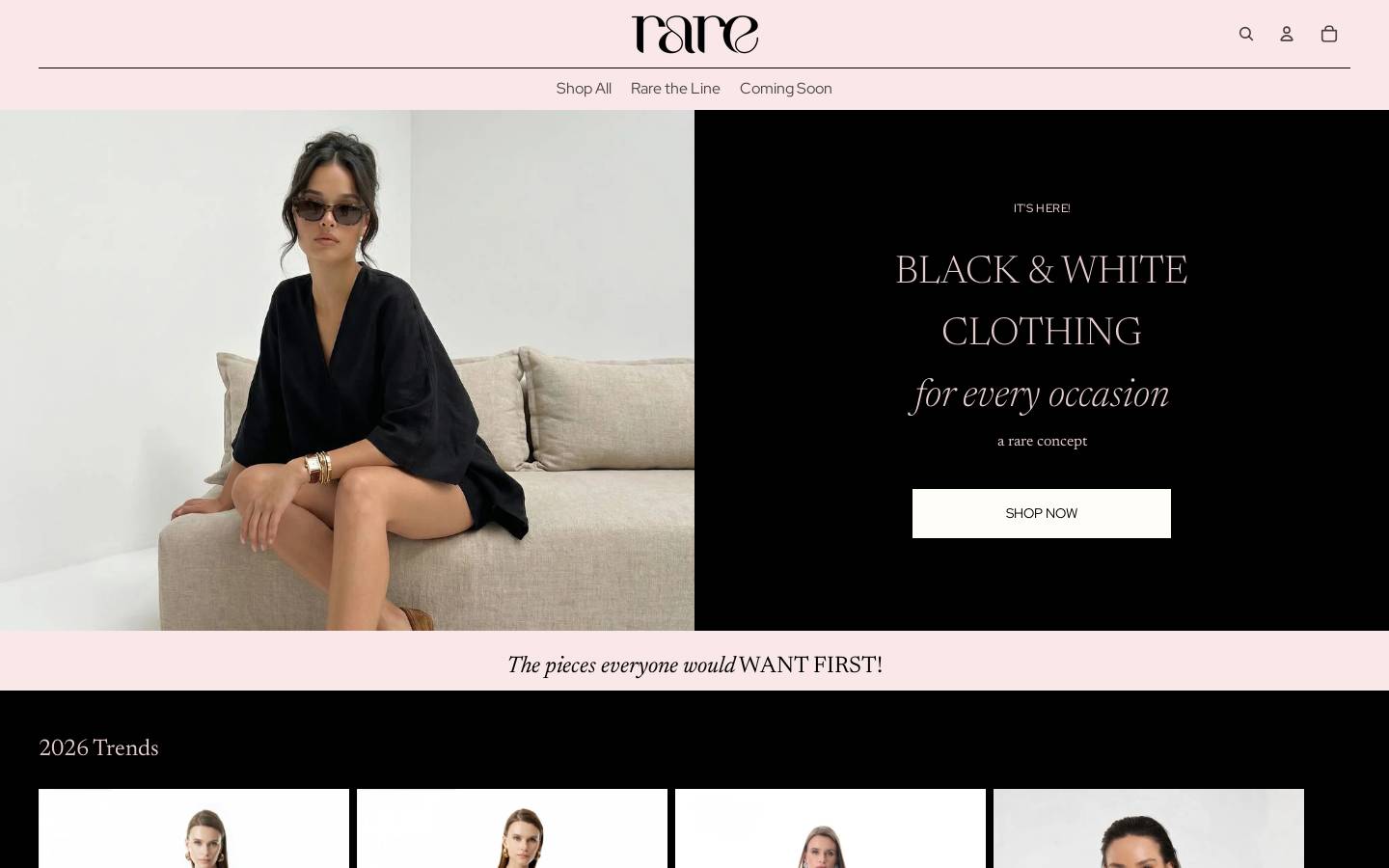 raresignature.co homepage screenshot