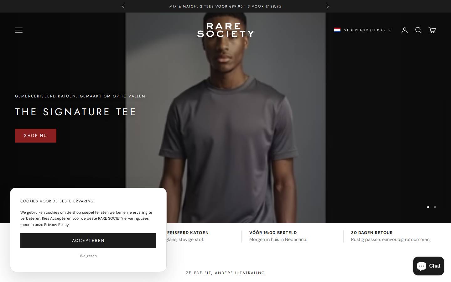 RARE SOCIETY homepage screenshot