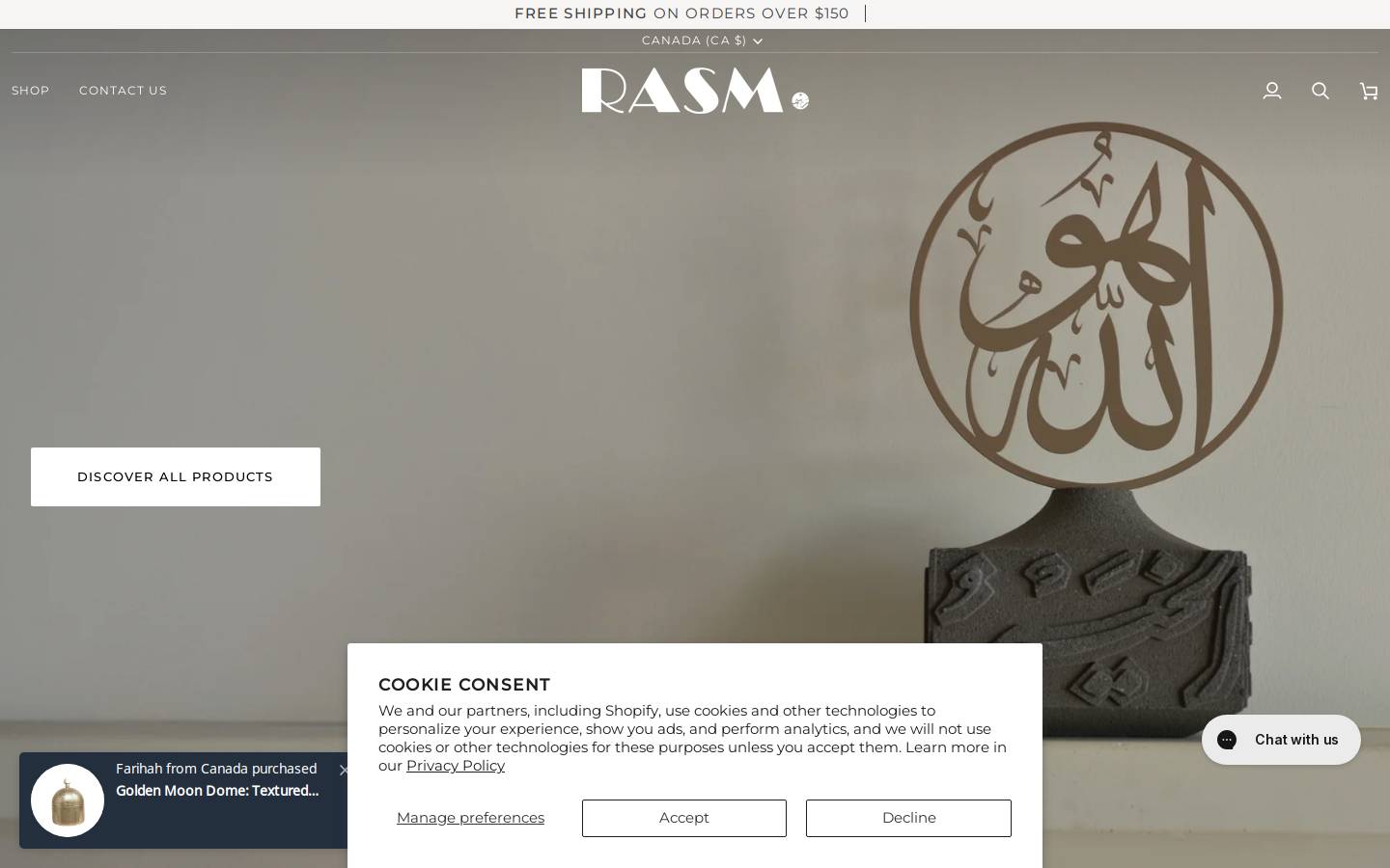 rasm.ca homepage screenshot