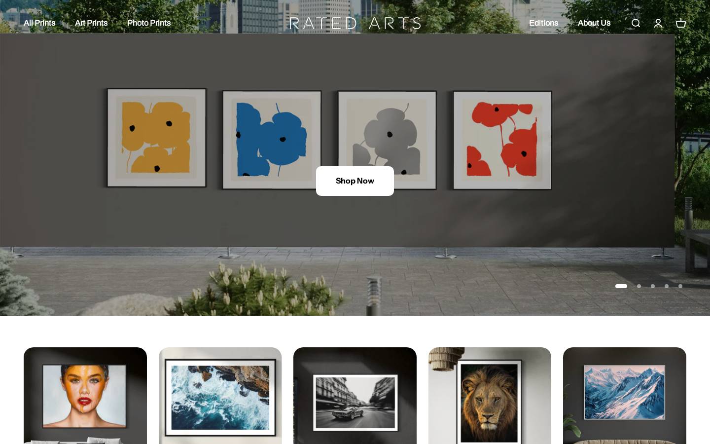 ratedarts.com homepage screenshot