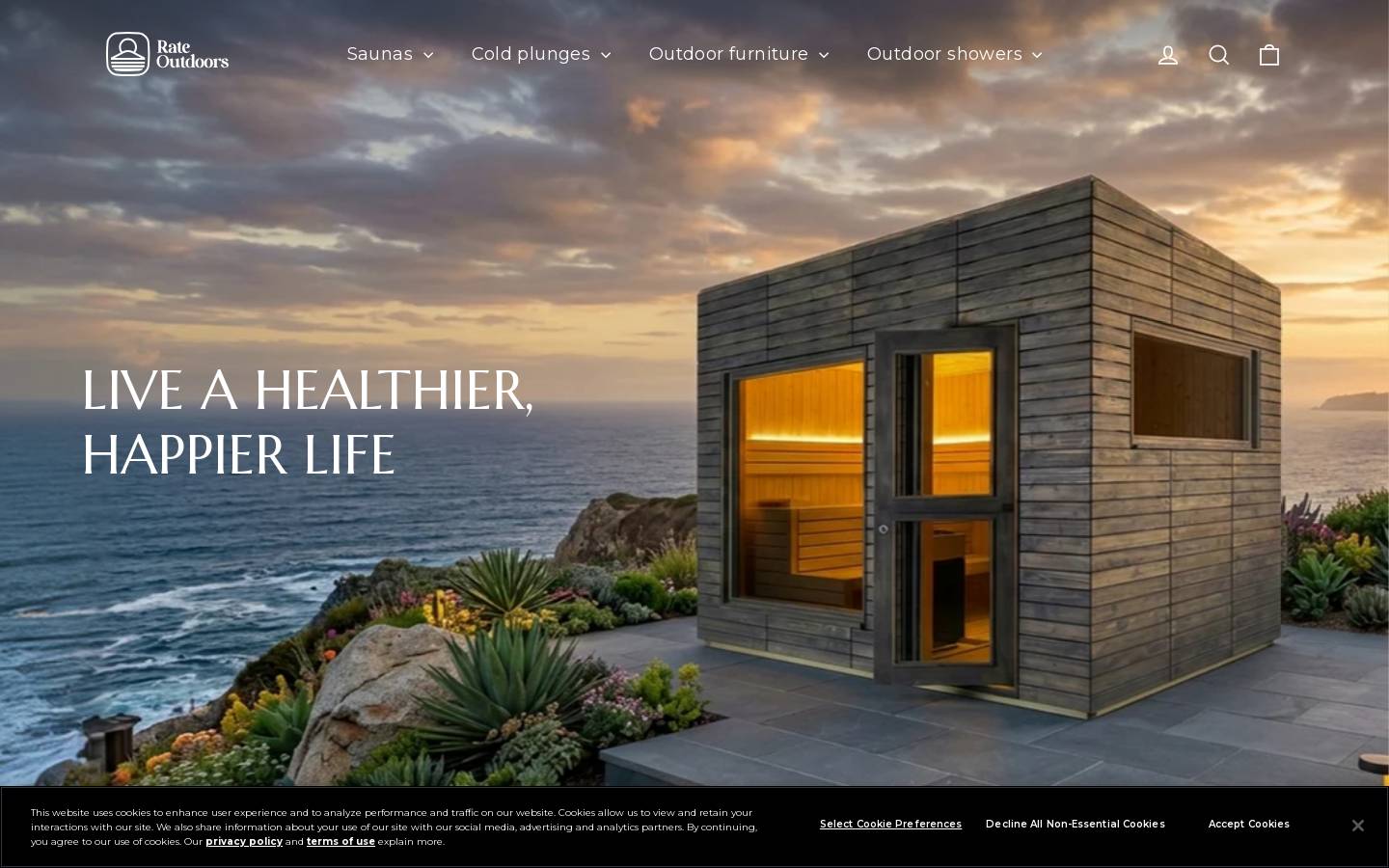 rateoutdoors.com homepage screenshot