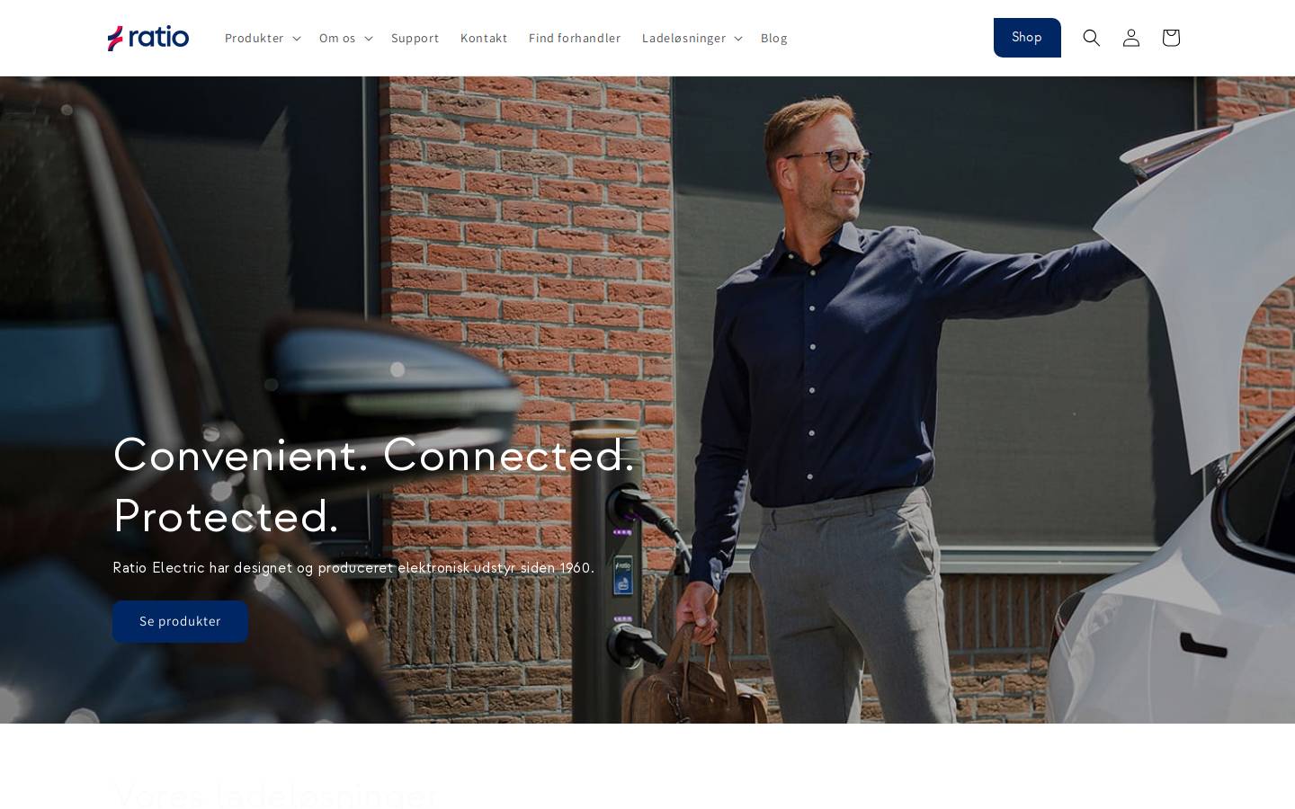 ratioev.dk homepage screenshot