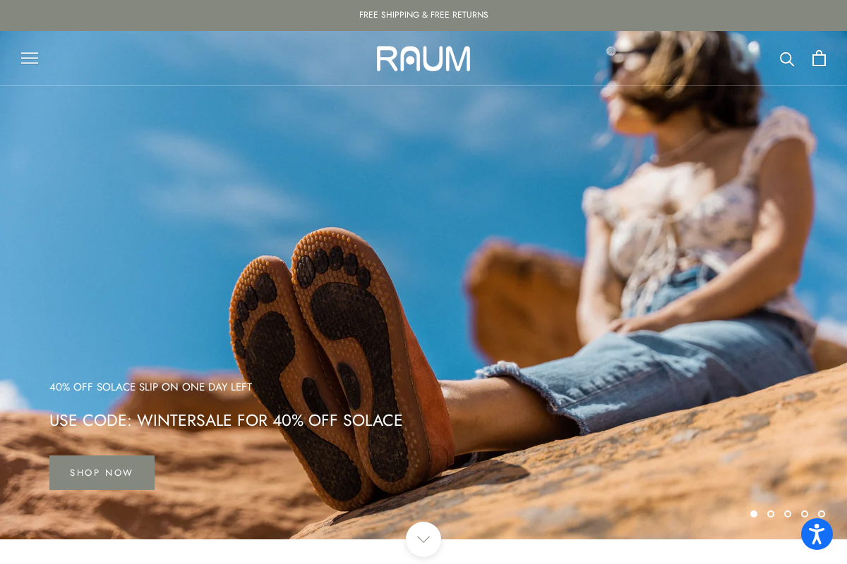 Raum homepage screenshot