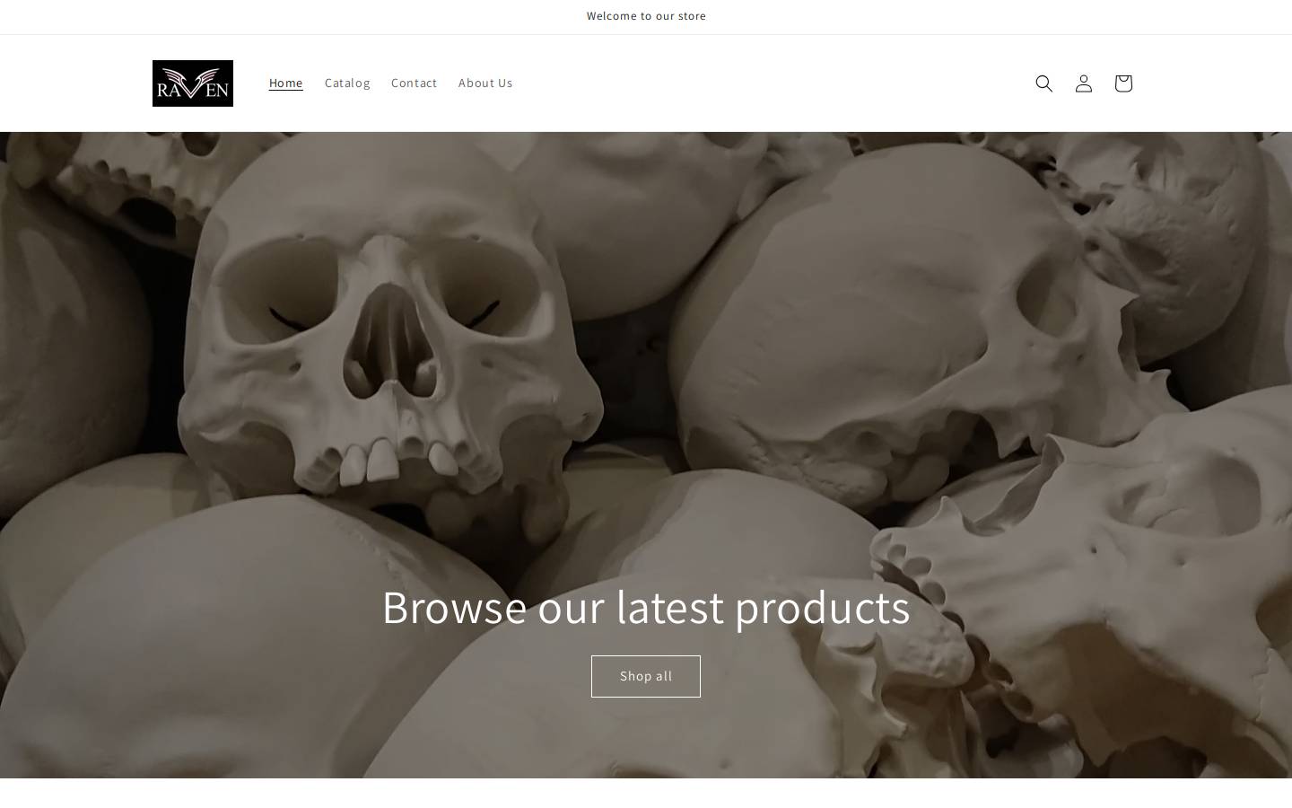 raven-clothing.com.au homepage screenshot