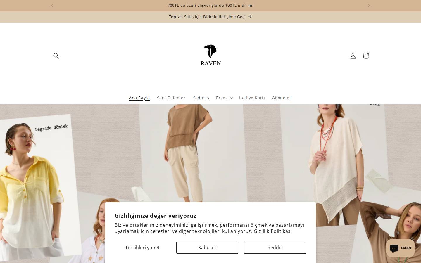 ravenraw.com homepage screenshot
