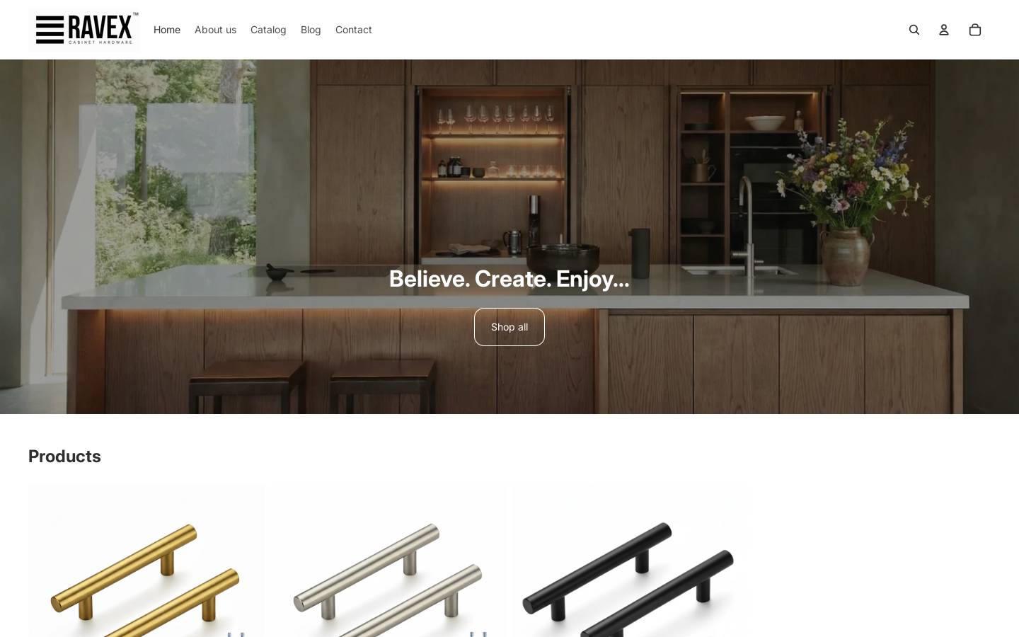 ravexusa.com homepage screenshot