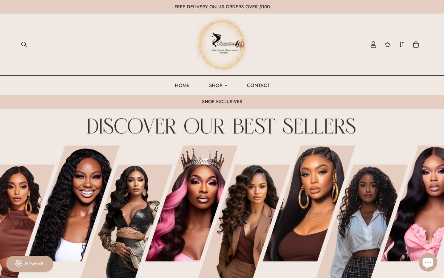 ravishing-beauties.com homepage screenshot