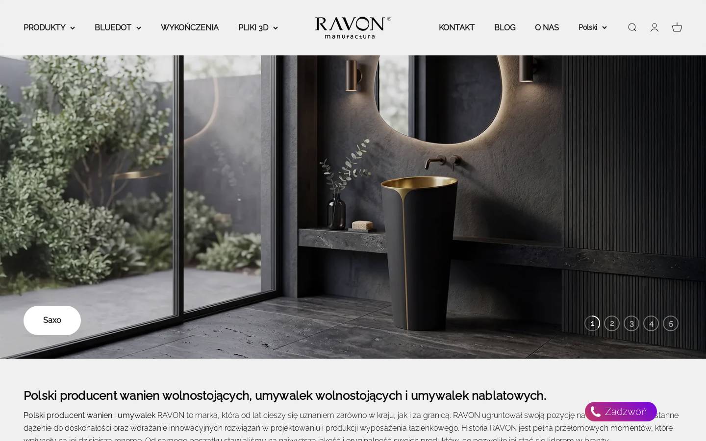 ravon-manufactura.com homepage screenshot