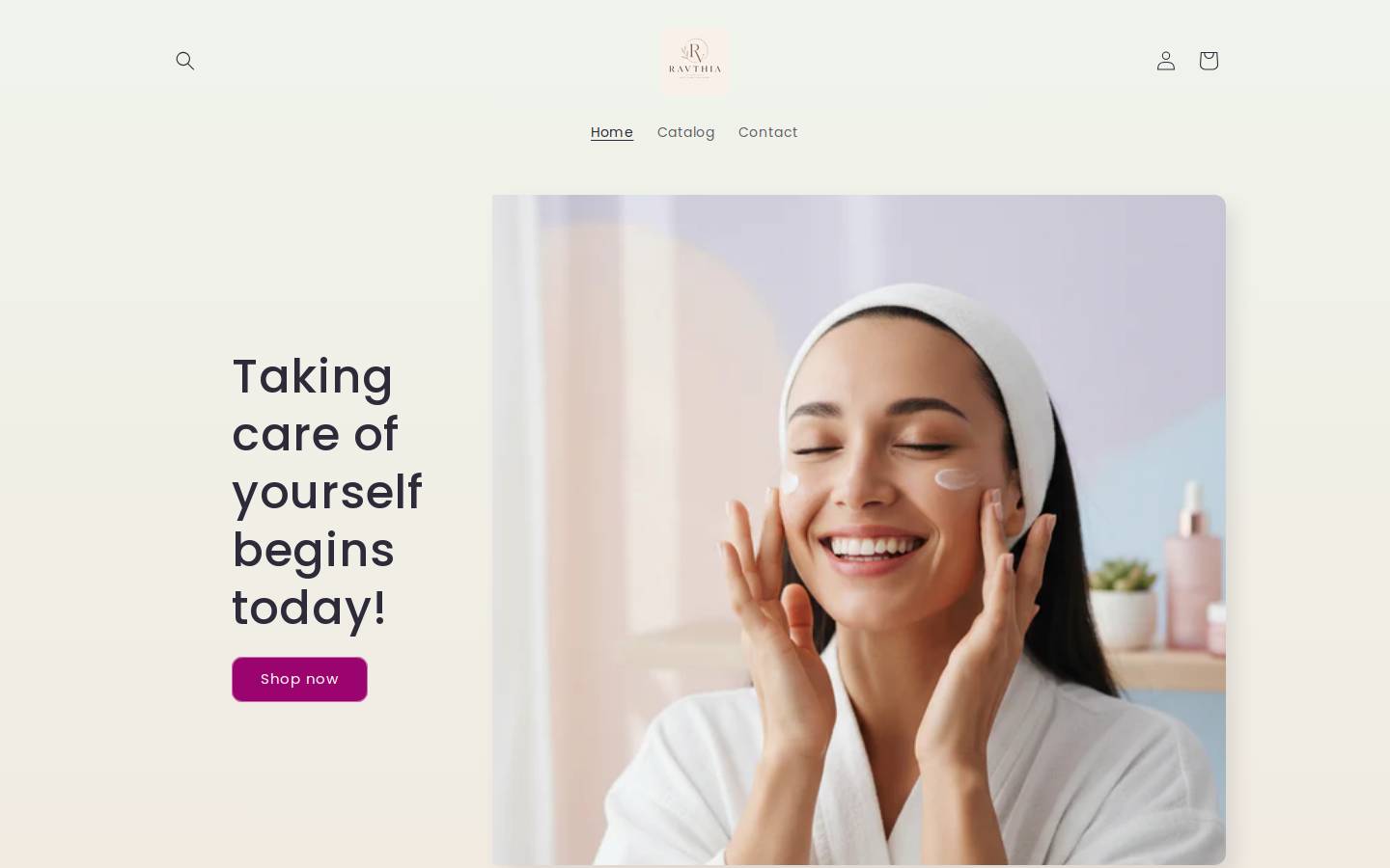 ravthia.com homepage screenshot