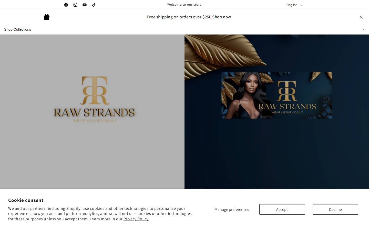 raw-strands.com homepage screenshot