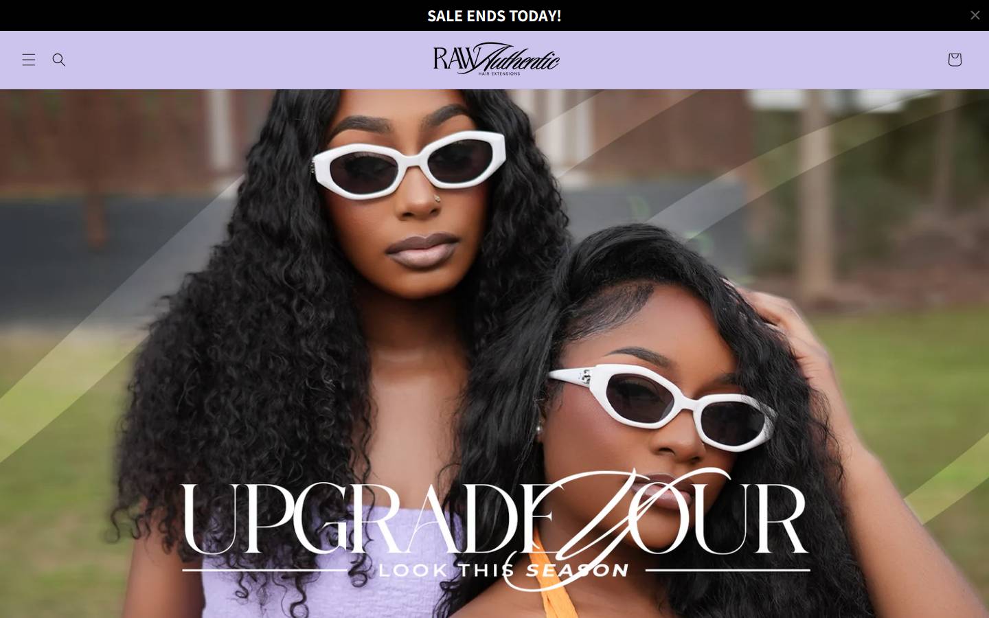 rawauthentichair.com homepage screenshot
