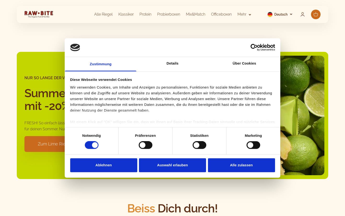 RAWBITE ApS homepage screenshot