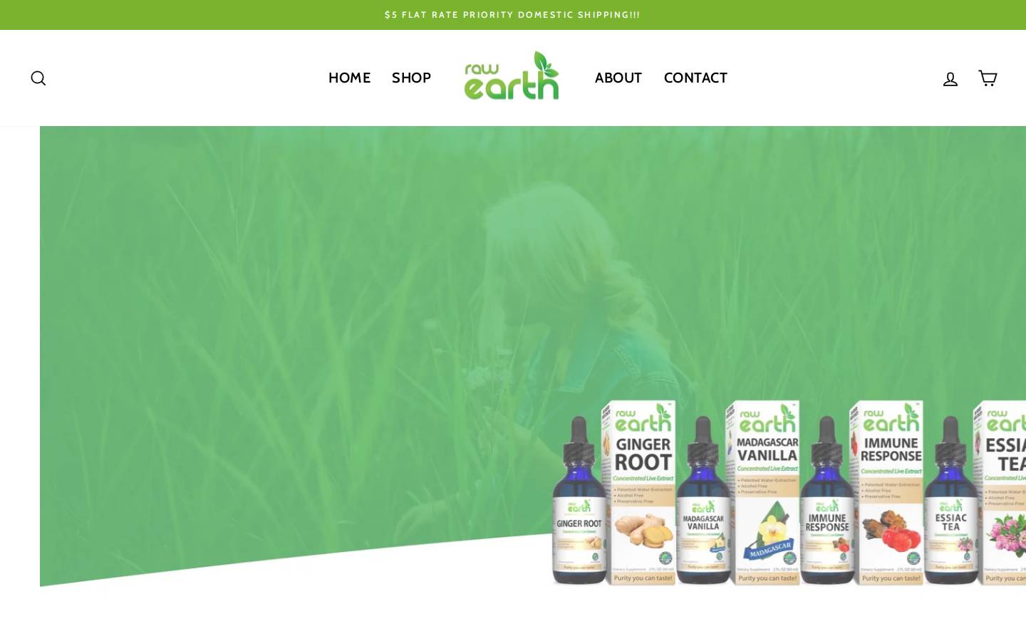 rawearth.com homepage screenshot