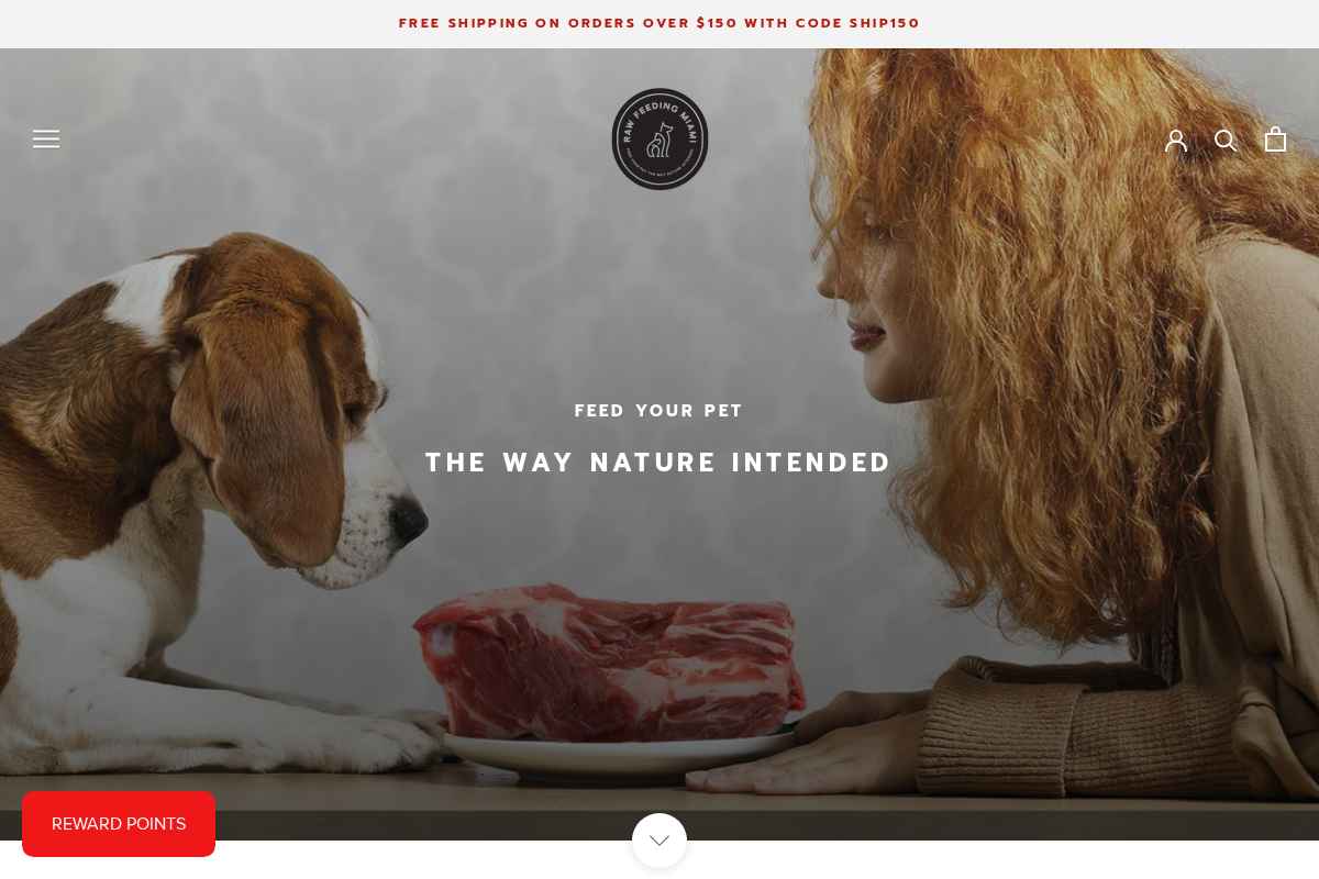 rawfeedingmiami.com homepage screenshot