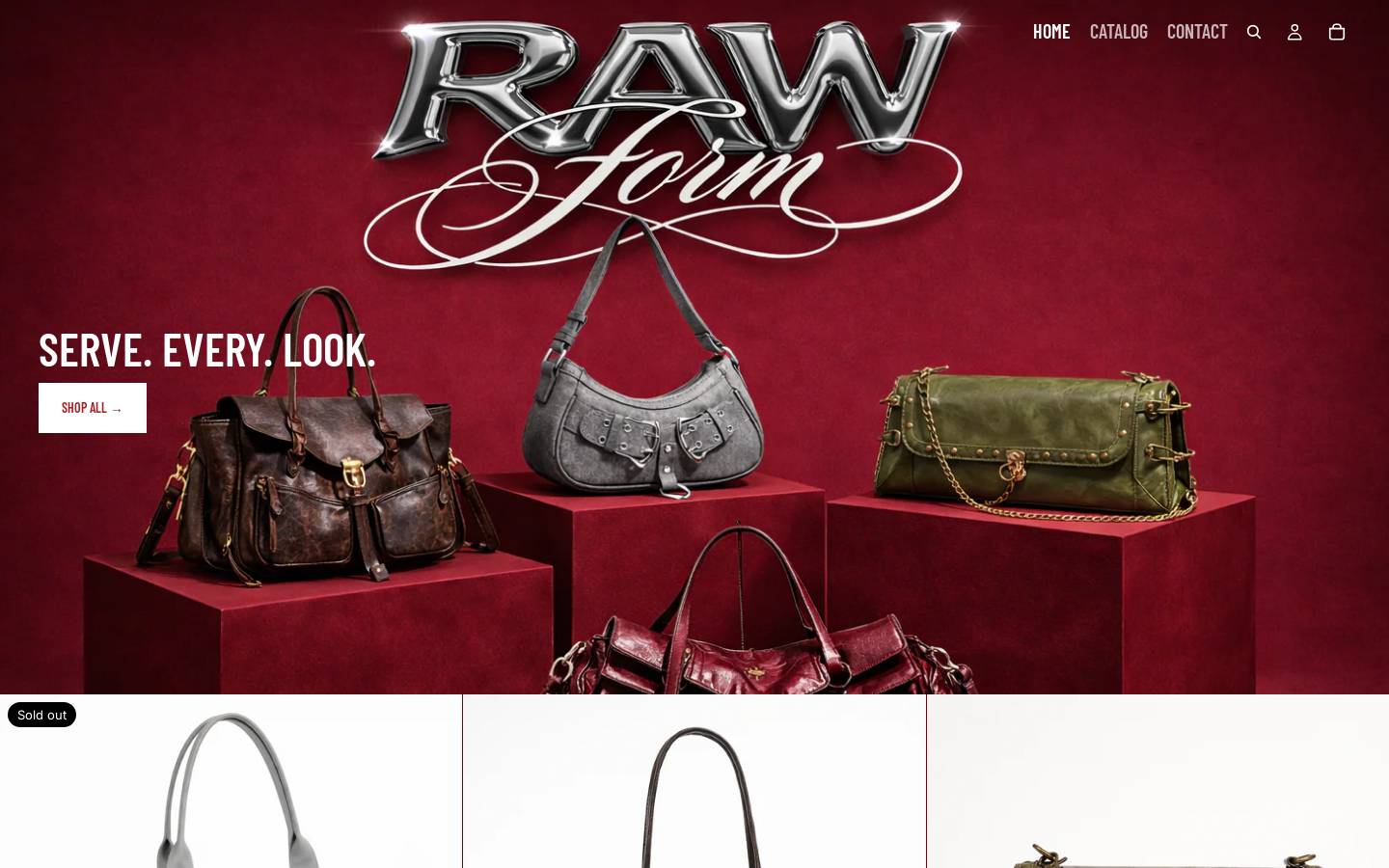 rawform.online homepage screenshot