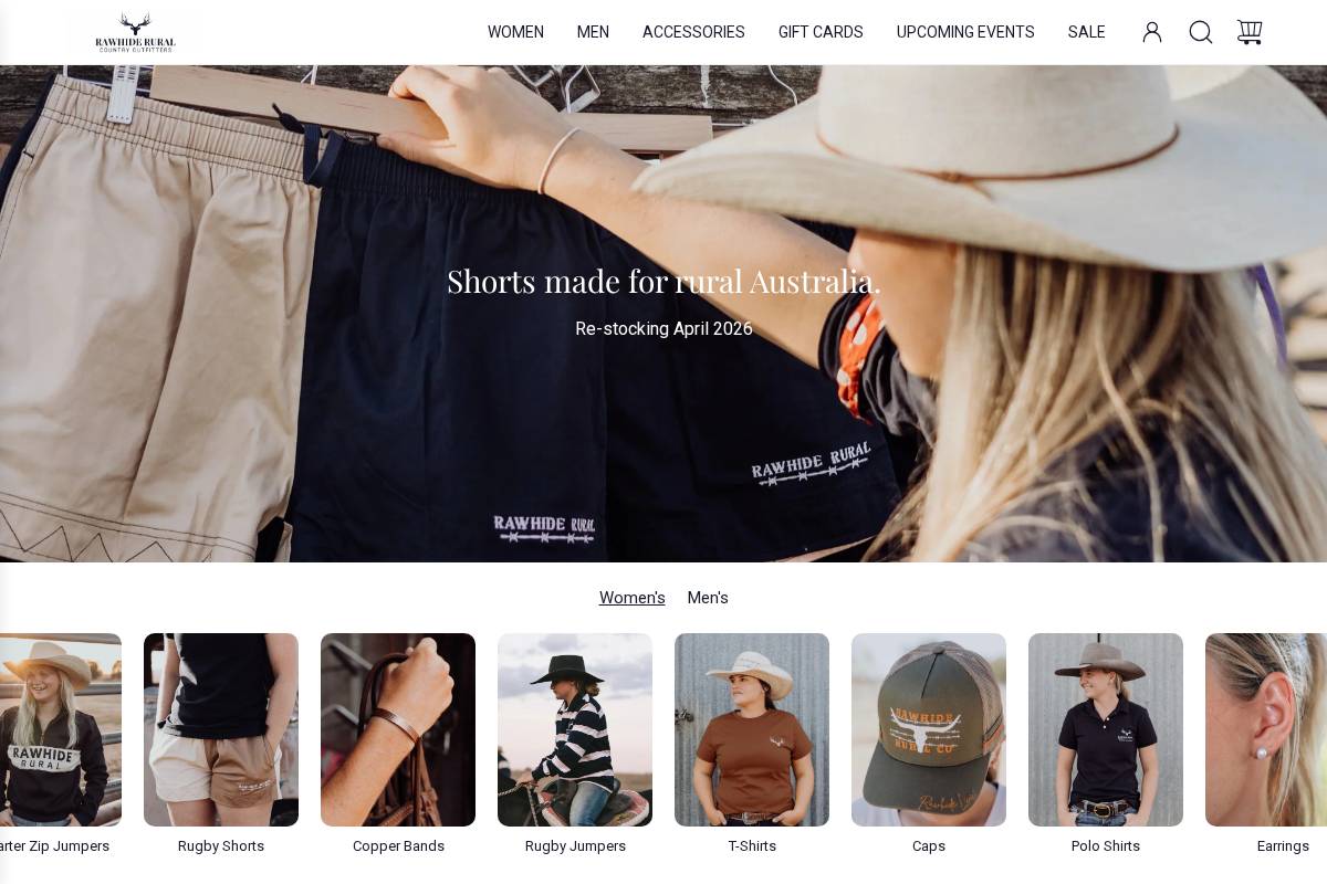 rawhiderural.com homepage screenshot