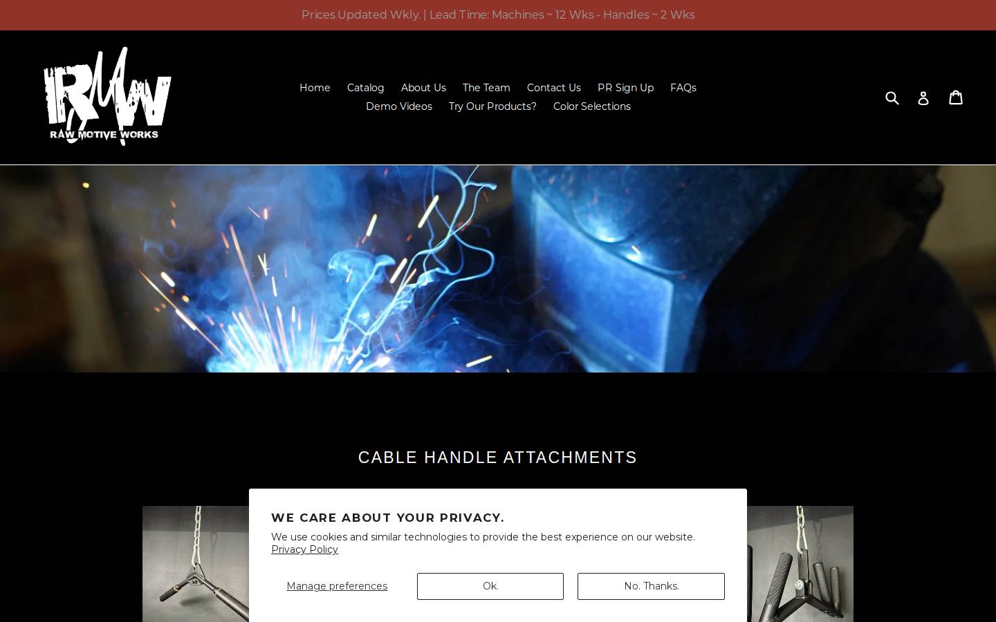 rawmotiveworks.com homepage screenshot