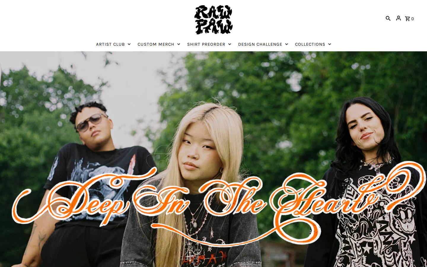rawpaw.ink homepage screenshot