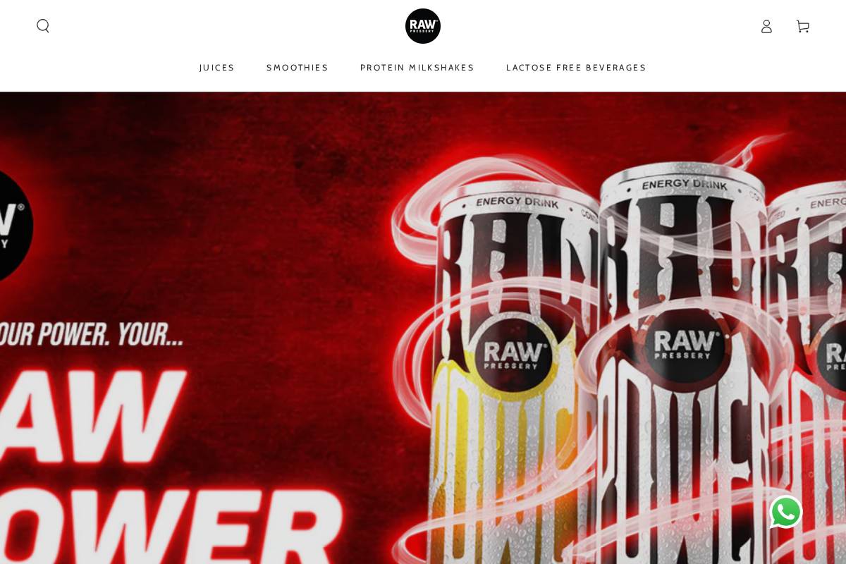 rawpressery.com homepage screenshot