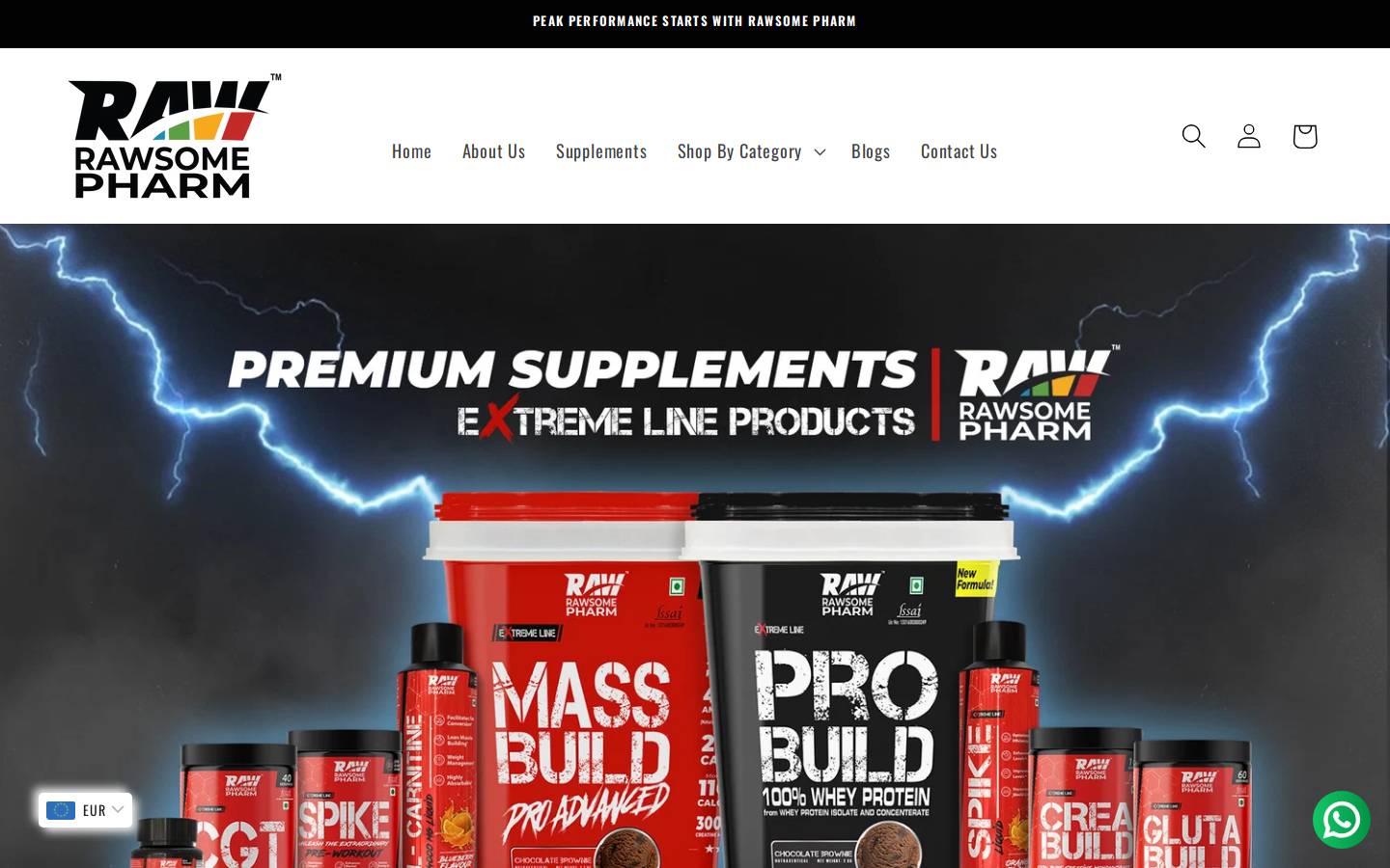 rawsomepharm.com homepage screenshot