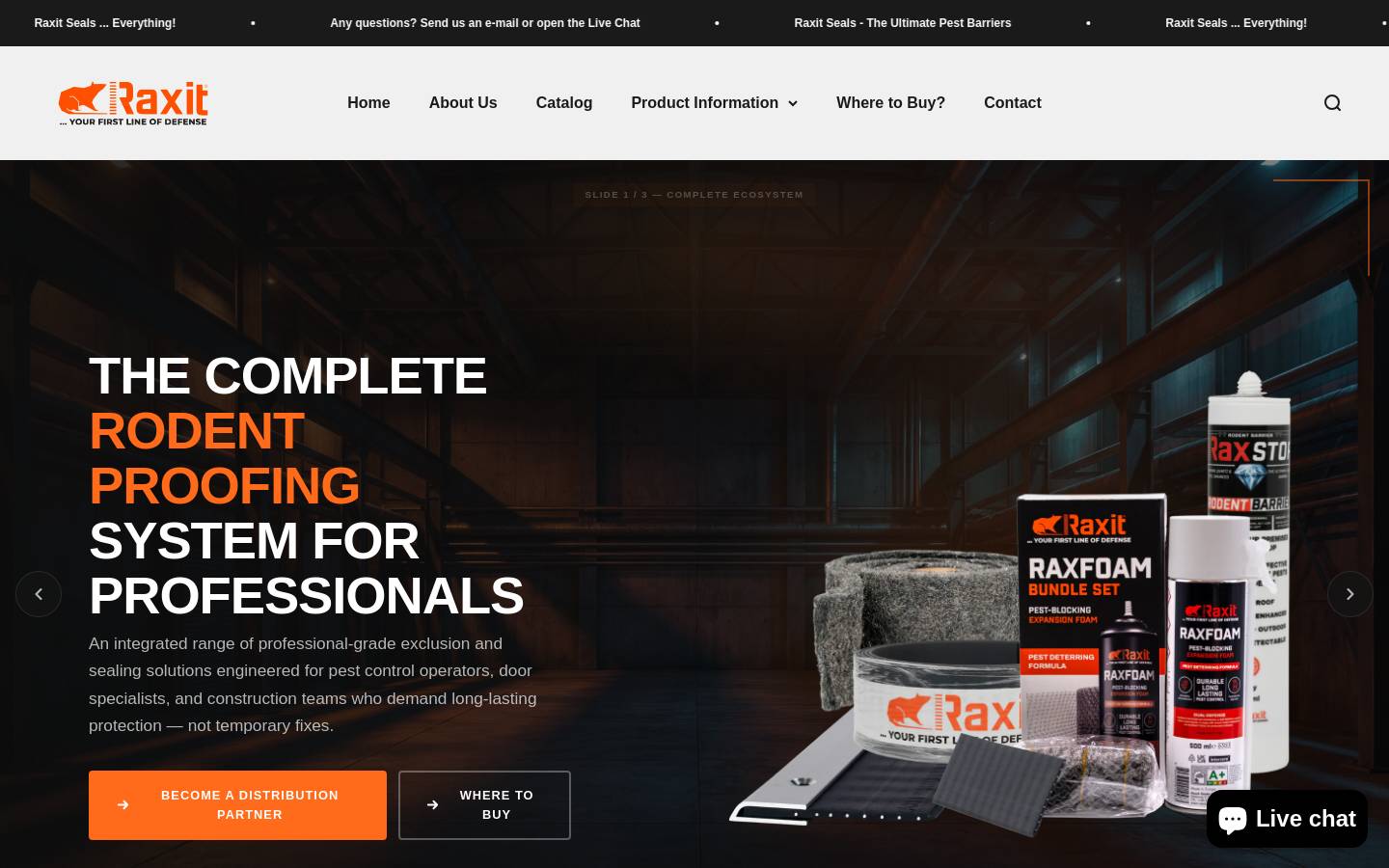 raxit.org homepage screenshot