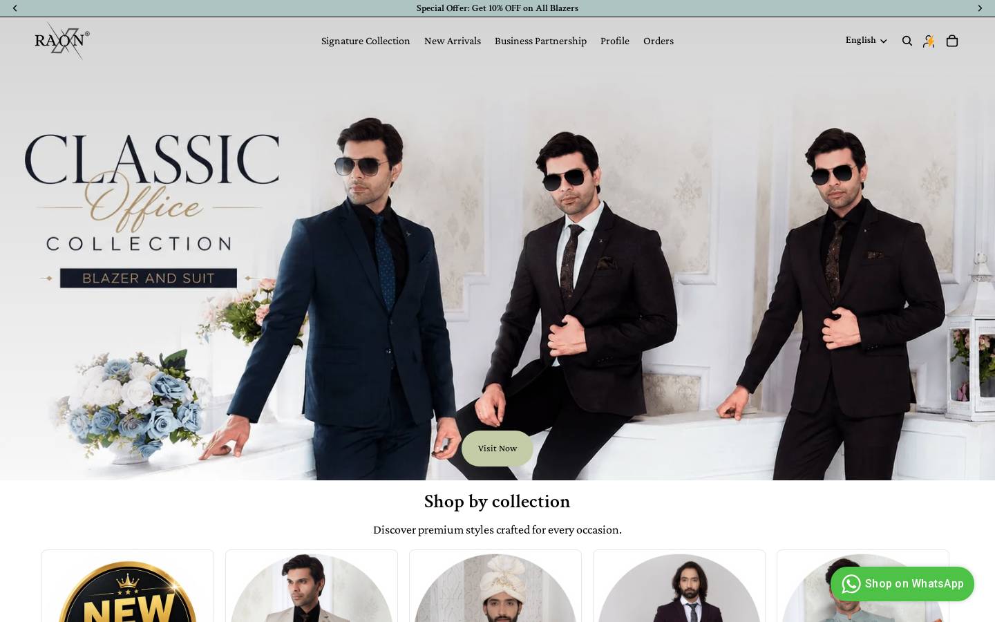 raxon.in homepage screenshot