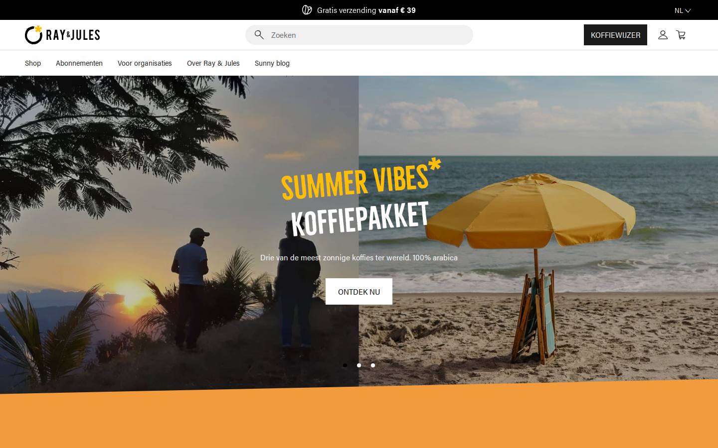 Ray & Jules homepage screenshot