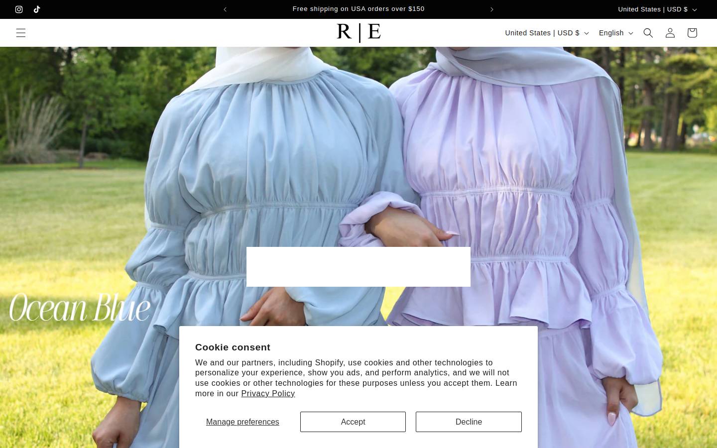rayansessentials.com homepage screenshot