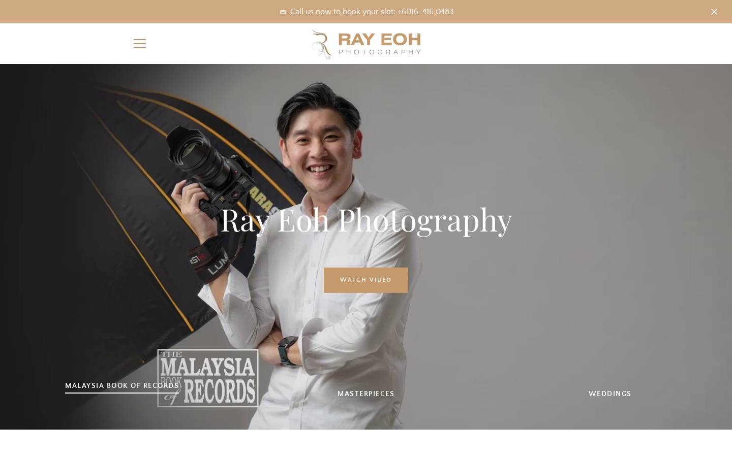 rayeoh.com homepage screenshot
