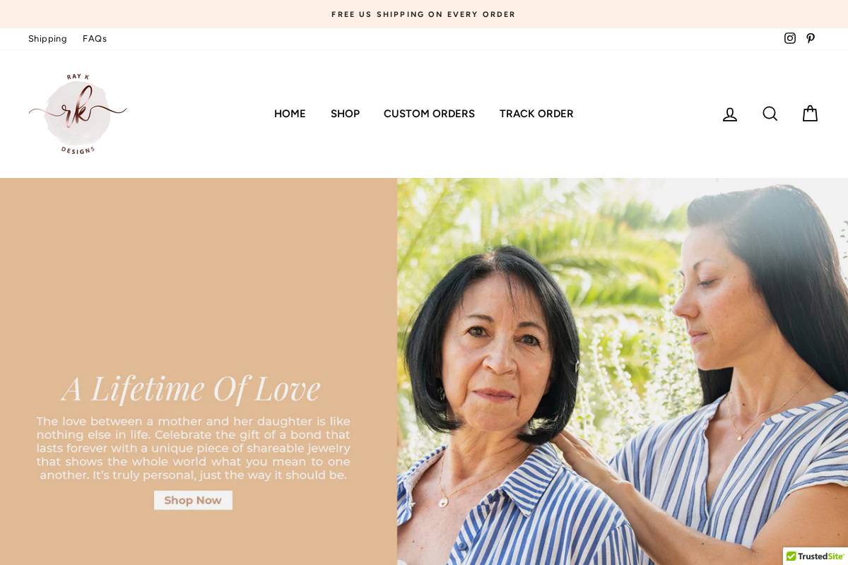 raykdesigns.com homepage screenshot