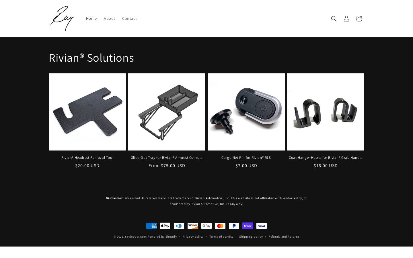 raylepper.com homepage screenshot