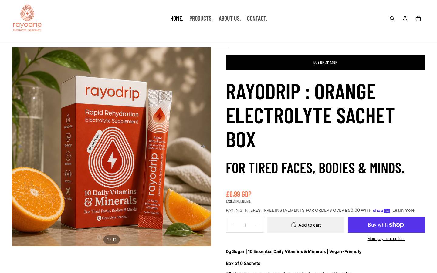 rayodrip.com homepage screenshot