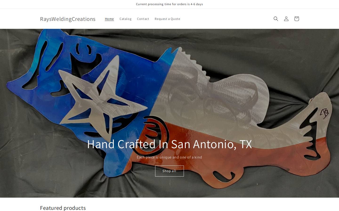 raysweldingcreations.com homepage screenshot