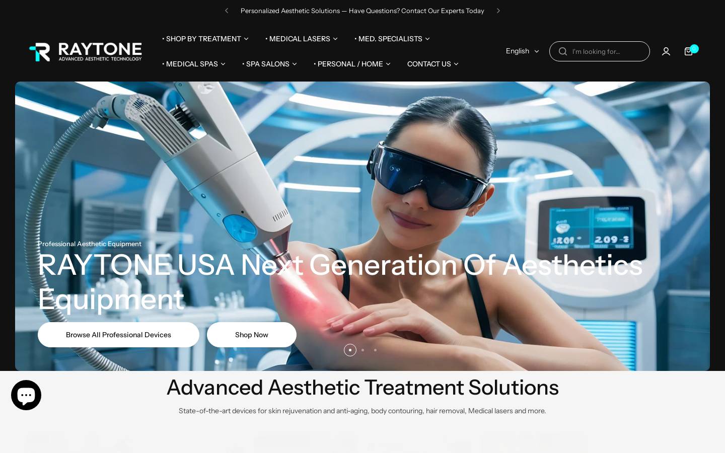 raytoneusa.com homepage screenshot