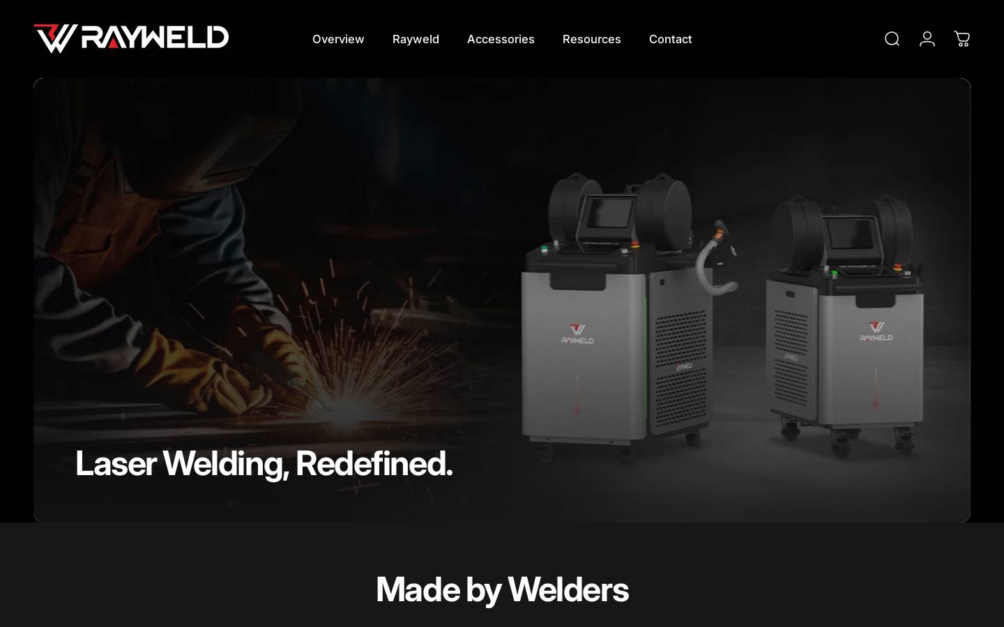 rayweld.com homepage screenshot