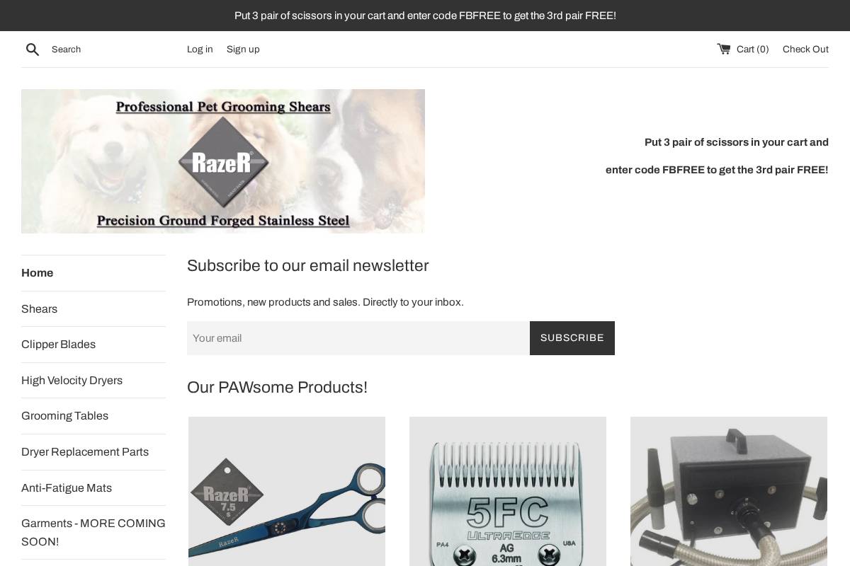 razerpet.com homepage screenshot