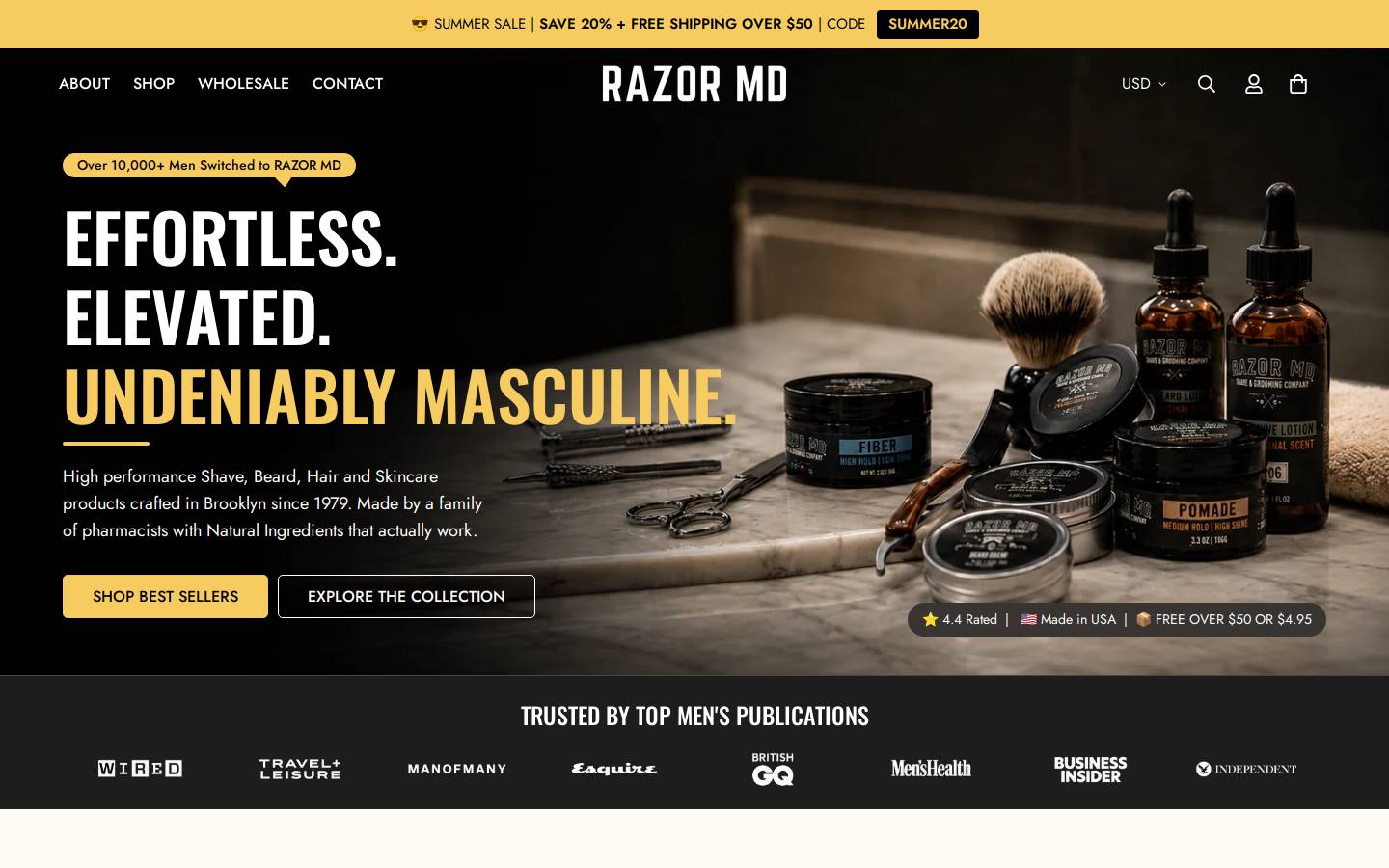 razormd.com homepage screenshot