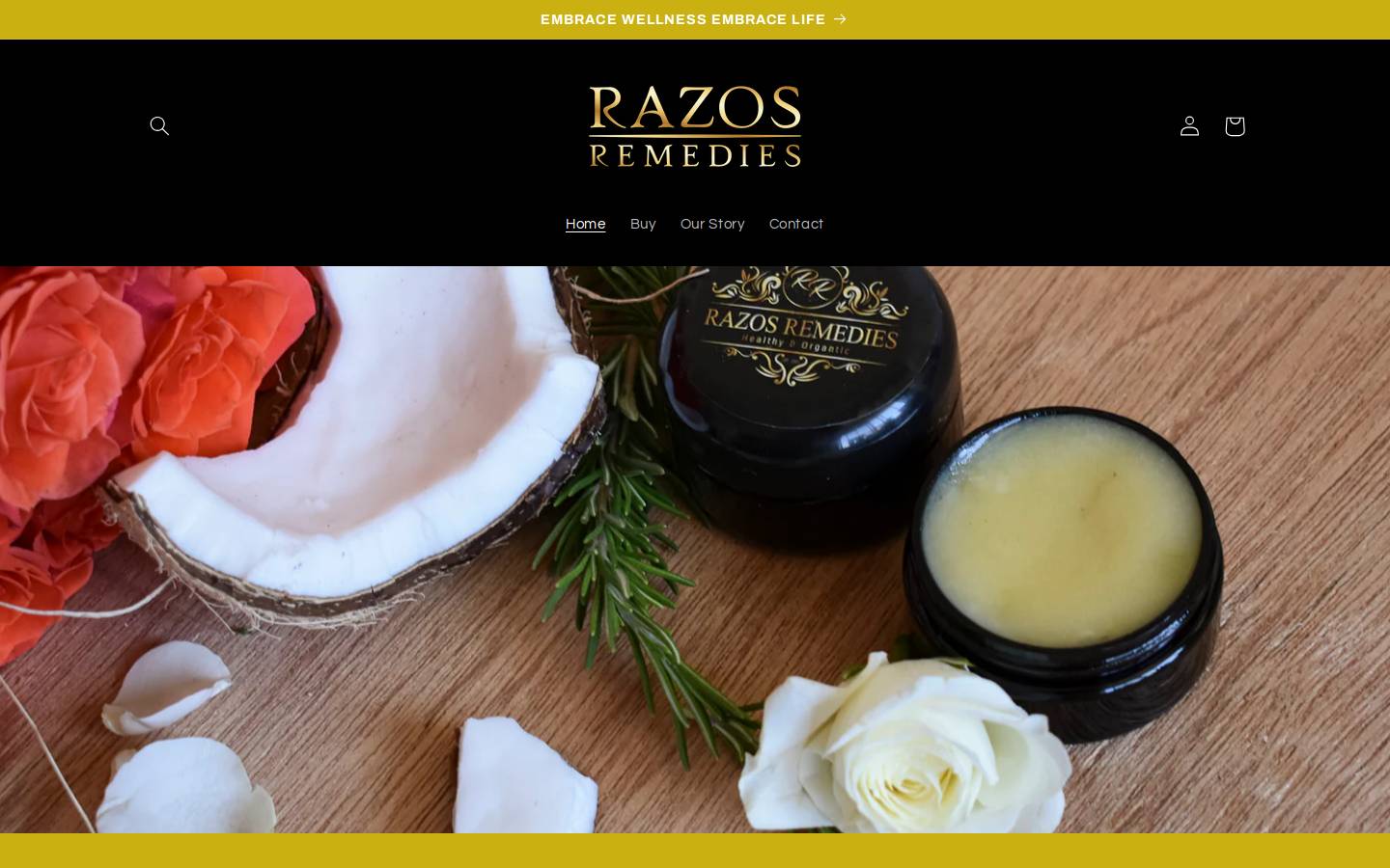 razosremedies.com homepage screenshot