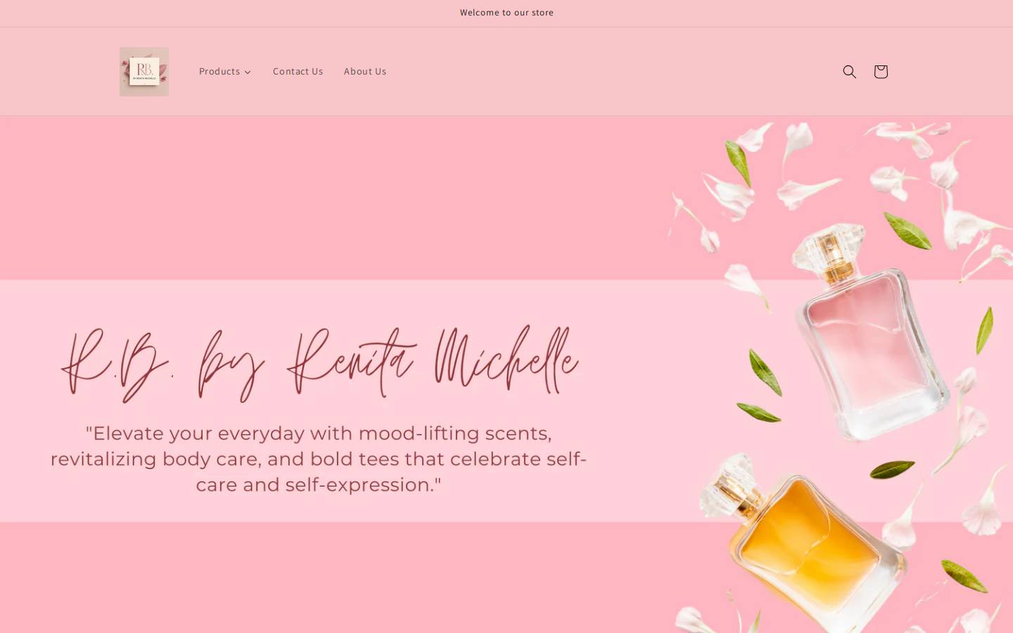 rbbyrenitamichelle.com homepage screenshot
