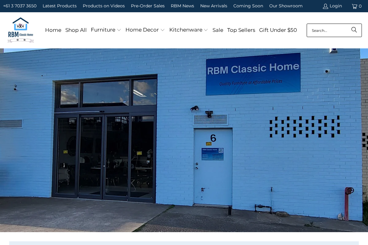 RBM Classic Home homepage screenshot