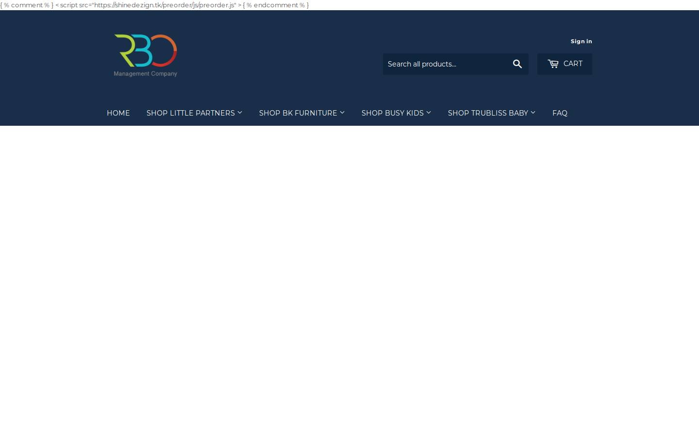 rbowholesale.com homepage screenshot