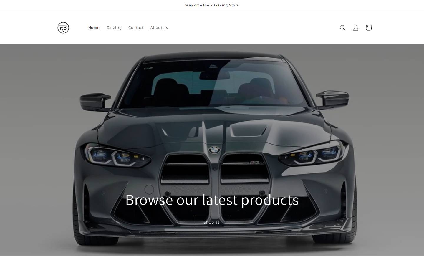 rbracing.net homepage screenshot