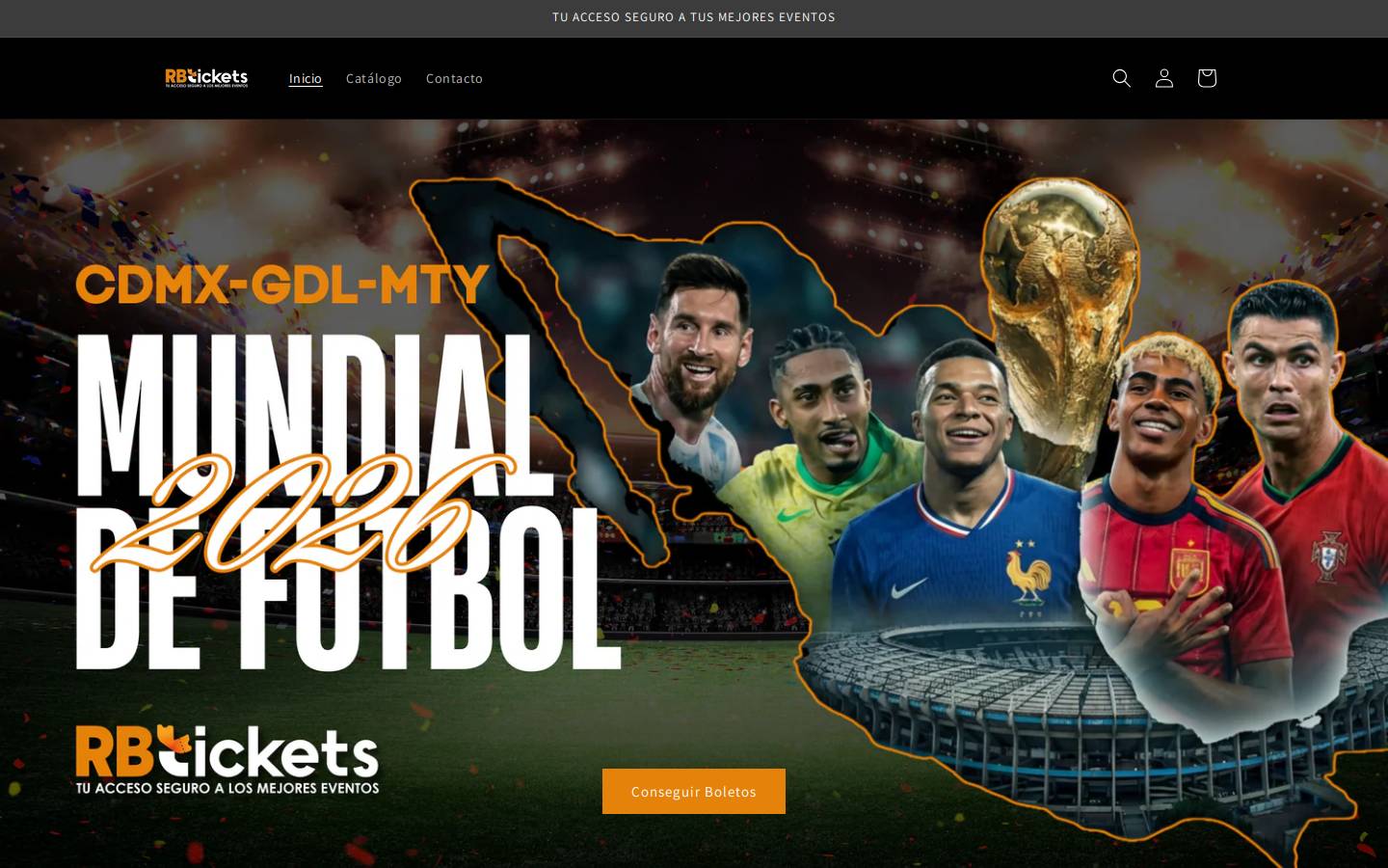 rbtickets.com homepage screenshot