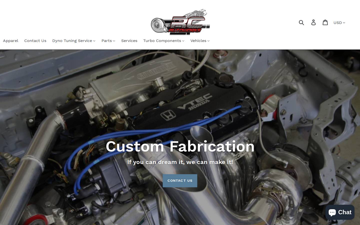 rcautoworks.com homepage screenshot