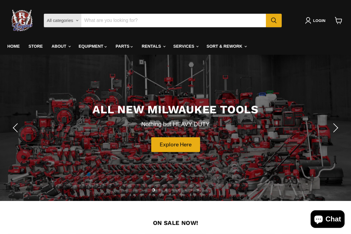 RC Engine Service homepage screenshot