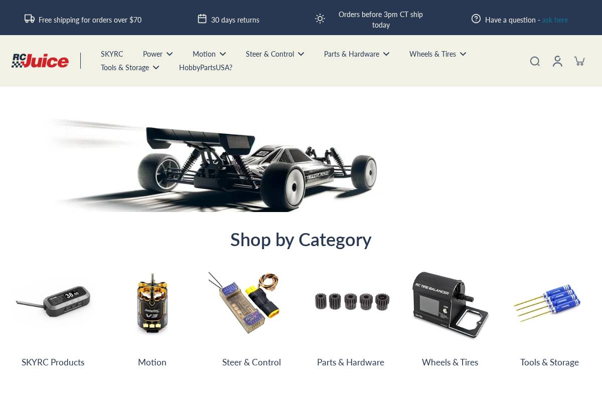 rcjuice.com homepage screenshot