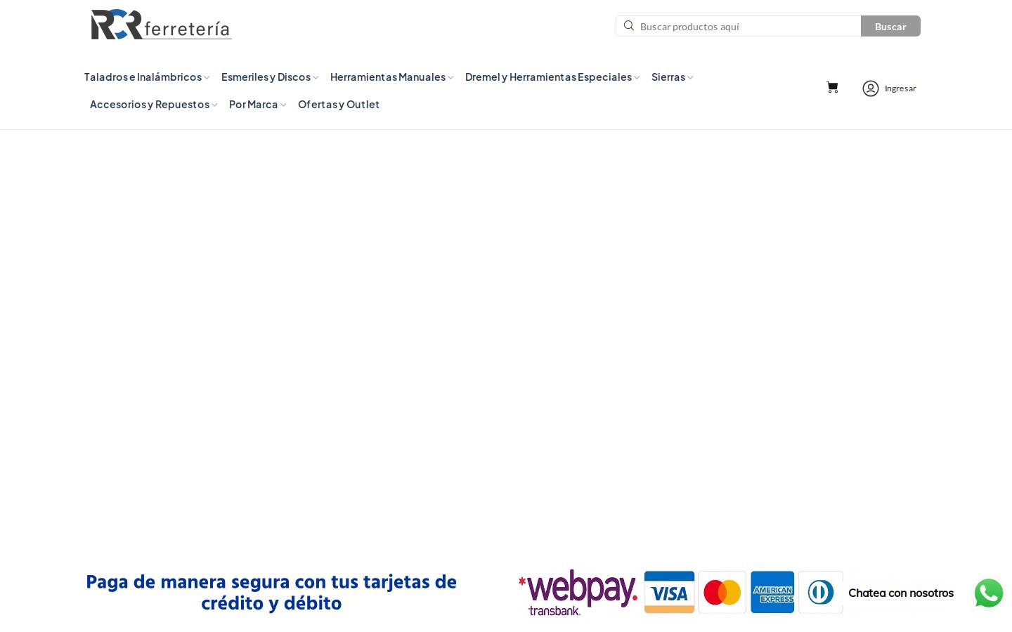 rcrferreteria.cl homepage screenshot